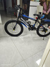 百士盾儿童自行车山地单车6-16岁以上学生减震双碟刹越野中小男女孩赛车 旗舰版单速【辐条轮】黑蓝色 20寸丨适身高125-145丨 实拍图