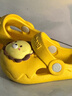 牧童儿童拖鞋夏男宝宝洞洞鞋软底女童卡通洗澡婴幼儿家居鞋奶狮黄130 实拍图