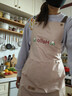 光多拉防水围裙厨房防油污家用做饭无袖工作服男士女士通用家务清洁粉色 实拍图