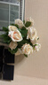 盛世泰堡仿真玫瑰花手感保湿假花仿生花装饰花束插花客厅摆件香槟玫瑰*10 实拍图