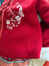 巴拉巴拉童装女童汉服套装秋冬新年季宝宝保暖红色拜年服 实拍图
