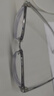 WAN XIN 新款 1.67超薄高清防蓝光镜片男可配度数送商务眼镜框女Z 31306黑银 修饰脸型显脸小 配万新1.60较薄非球面树脂镜片 实拍图