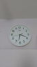 康巴丝（Compas）挂钟客厅 静音钟表客厅石英钟表挂墙时钟 C2866 白色 30.5cm直径 实拍图