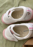牧童幼儿园鞋春秋款室内鞋男童防撞学步鞋女宝宝小白鞋 白桃粉1 30 实拍图