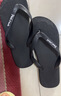 大嘴猴（paul frank）人字拖男士大码夏季拖鞋户外外出防滑耐磨夹趾沙滩鞋 黑  44-45 实拍图