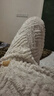 幸棉（LUCKMEEY）麻花绒加厚款家居服套装男女睡衣长毛绒保暖可外穿情侣防静电套头 女款奶油白 L （女110-140斤/男120-140斤） 实拍图