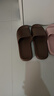 京东京造【抗菌皮纹拖】eva软弹家居防臭浴室新款拖鞋男士 深棕色 42-43 实拍图