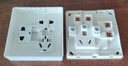 德力西(DELIXI)明装开关插座面板 CD158系列 七孔插座 实拍图