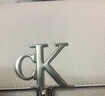 Calvin Klein休闲通勤单肩包礼物链条包包金属字母旋扣翻盖CK女包斜挎马鞍包 实拍图