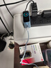 ANKER安克智显充140W充电器套装 氮化镓屏显type-c多口pd快充100W头适用苹果17iPhone手机笔记本电脑 蓝 实拍图