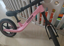 酷骑儿童平衡车1-7岁滑步车12寸镁合金车身实心轮S3Pro樱霞粉 酷奇 实拍图