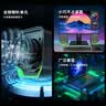JPLAYER游戏电竞音箱 2.0迷你桌面低音炮小音响 炫酷灯效桌搭游戏电竞音乐电影一对USB音箱 实拍图