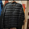 网易严选90鸭绒轻薄羽绒服保暖0压感排骨羽绒内胆防泼水蓄热抗菌外套 A款25新品90鲜绒立领-水墨黑 XL 实拍图