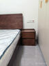 京东京造家居悦枫实木床头柜 天然橡胶木双层储物 收纳卧室储物柜胡桃色 实拍图