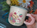 少女心小熊马克杯可爱奶fufu卡通家用带盖水杯送姐妹朋友生日礼物 粉蝴蝶小熊【杯+盖+勺】 1个 320ml 实拍图