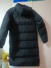 adidas通勤羽绒服 休闲长款鸭绒男女秋冬阿迪达斯官方轻运动   黑色   L 实拍图