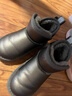 巴布豆（BOBDOG）巴布豆童鞋男童靴子冬季软底加绒儿童雪地靴 B16515030 枪色26 实拍图