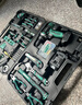 绿林34件21V冲击锂电钻套装多功能家用工具箱五金电工专用维修套装 实拍图