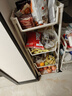 顺优推车置物架落地可移动零食多功能厨房蔬菜架书籍收纳架四层SY-117 实拍图