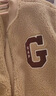 GAP男女装2025秋季新款大G字母仿羊羔绒宽松夹克开衫卫衣 卡其色 S (165/88A)亚洲尺码【偏大,建议拍小一码】 实拍图