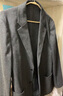 优衣库男装女装绒面针织茄克/西装外套夹克481006 08 深灰色 M /170/92A 实拍图