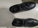 红蜻蜓秋冬真皮正品皮鞋牛皮轻便软底男士商务休闲皮鞋WJA33220 黑色 42 实拍图