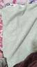 艾薇 A类枕巾纯棉上海毛圈枕盖一对装防滑隔脏防头油 52*75cm 繁花绿 实拍图