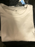 京东京造【液氨抗皱】t恤男长袖男士t恤纯棉白小T衣服 白色 L 实拍图