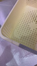 名创优品同款 杂物收纳筐塑料桌面收纳盒厨房橱柜零食玩具整理筐 奶油色/白色矮款中号 实拍图