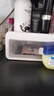京东物流 化妆品收纳盒梳妆台置物架桌面高级感整理抽屉柜 中号2层（1层抽屉+1层顶部置物架） 24*20*12cm 透明白 实拍图