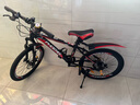 凤凰（Phoenix）儿童自行车山地车男女学生脚踏车6-15岁童车 霸道 黑红色 22寸 实拍图