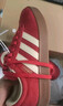 adidas「T头鞋」VL COURT复古休闲板鞋德训鞋男女阿迪达斯轻运动 浅猩红/暖香草色/黄色   37 实拍图