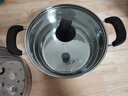 炊大皇304不锈钢汤锅+蒸屉 汤蒸炖锅蒸锅双耳煮粥煮面 22cm 电磁炉通用 实拍图