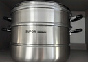 苏泊尔SUPOR 好帮手304不锈钢双层复底32cm蒸锅汤锅高拱盖蒸笼SZ32B5 实拍图