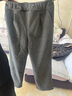 米度丽 孕妇裤冬季外穿阔腿裤加绒无托腹直筒休闲裤孕妇装冬装 深花灰L 实拍图