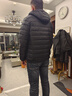 啄木鸟轻薄羽绒服男秋冬季款外套男连帽情侣加绒保暖袄子冬装上衣服男装 1805黑色【连帽款】 3XL （160-180斤） 实拍图