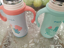 FGA富光儿童保温杯幼儿园宝宝吸管学饮杯316不锈钢把手喝水壶杯子绿 实拍图