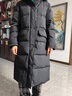 优衣库女装高级保暖羽绒长大衣/老爸评测外套夹克25秋冬481014 09 黑色 L /160/88A 实拍图