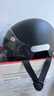 青霄 安全头盔 标准款 新国标 3C认证 抗冲击包裹式防护 电男动女四季车骑通用 黑色透明镜片 实拍图