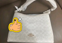 蔻驰（COACH）【品牌直供】女士手提单肩斜挎流浪包冰川白CV975新年礼物 实拍图