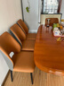 PEOY意式轻奢餐椅网红餐厅现代简约软靠背休闲高级感椅子家用 [暗橘色]优质皮革+加粗碳素钢腿 实拍图