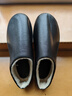 棉拖鞋男冬季包跟防水厚底加绒加厚情侣室内可外穿老人保暖棉鞋女 213 黑色 42 实拍图