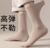 棉满满袜子男士长筒袜秋冬季100%纯棉10A抗菌防臭长袜加长高筒袜5双 实拍图