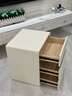 锦汐床头柜实木奶油风收纳柜卧室2025新款床边柜简约轻奢高级感置物柜 【加厚实木】50CM-三抽# 实拍图
