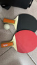 双鱼乒乓球拍直拍双拍套装 初学者兵兵球拍2只装附3球 026A  实拍图