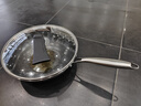 炊大皇 炒锅 304不锈钢炒菜锅煎锅 平底不粘炒锅32cm 可立可视盖不挑灶 实拍图