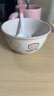 釉下彩可爱卡通碗碟套装家用高颜值陶瓷碗筷盘餐具 2碗2勺 4件套 实拍图