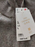 优衣库男装女装羊绒半拉链针织衫/长袖毛衣毛衫25秋冬新款478545 35 浅褐色 L /175/100A 实拍图