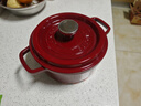 苏泊尔SUPOR 珐琅锅汤锅22cm铸铁锅炖锅酒红ET22MF01-R  实拍图