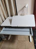 护童（Totguard）儿童学习桌椅套装可升降学生写字书桌 P1实木大白桌100cm 实拍图